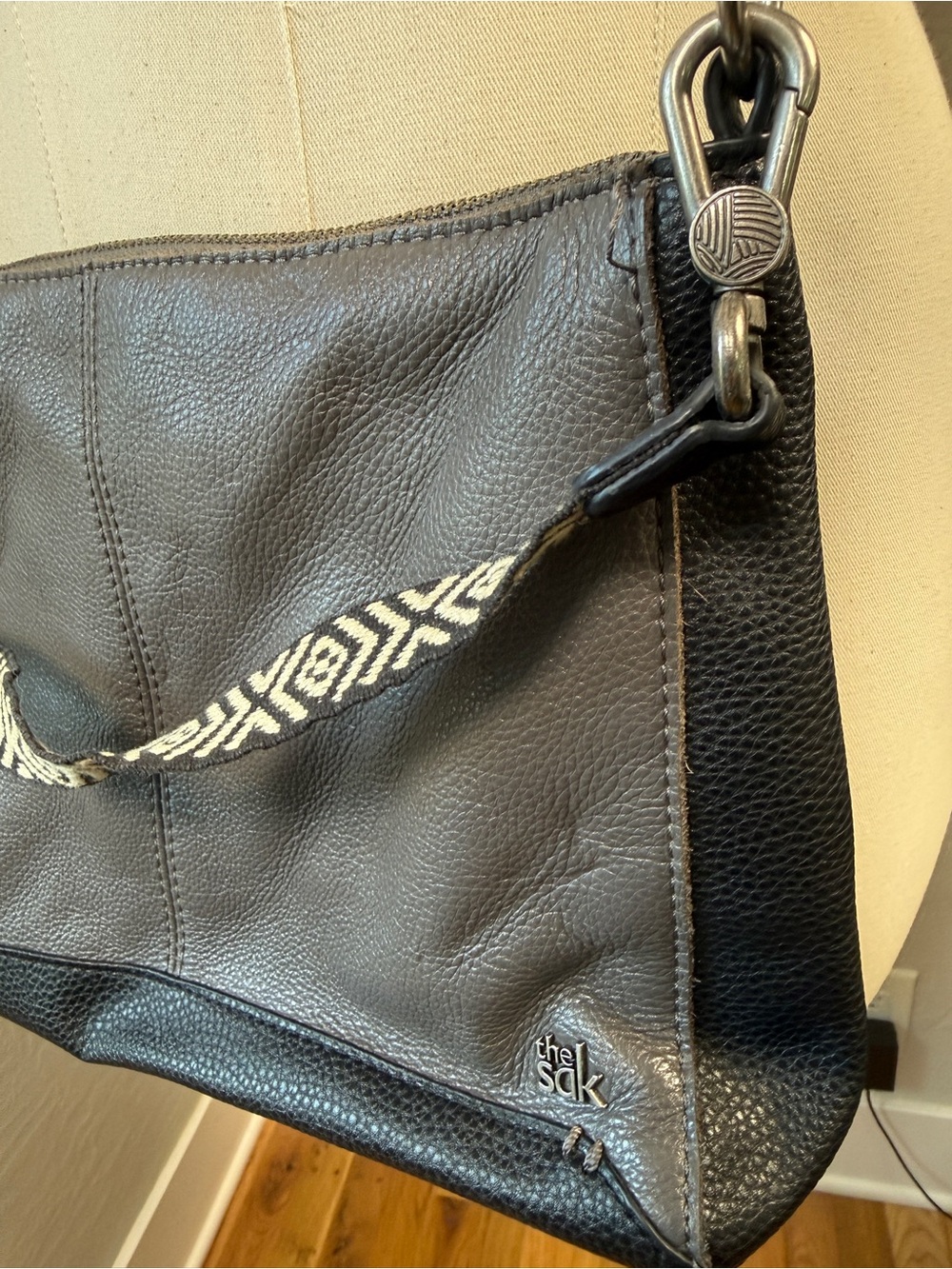 The Sak Colorblock Leather Crossbody Bag Adjustable Strap - Picture 2 of 7